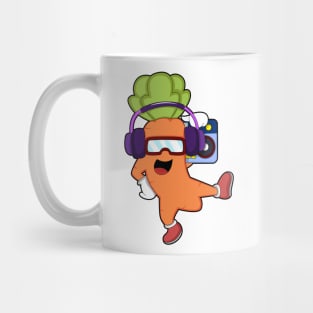 Carrot at Music with Headphone Mug